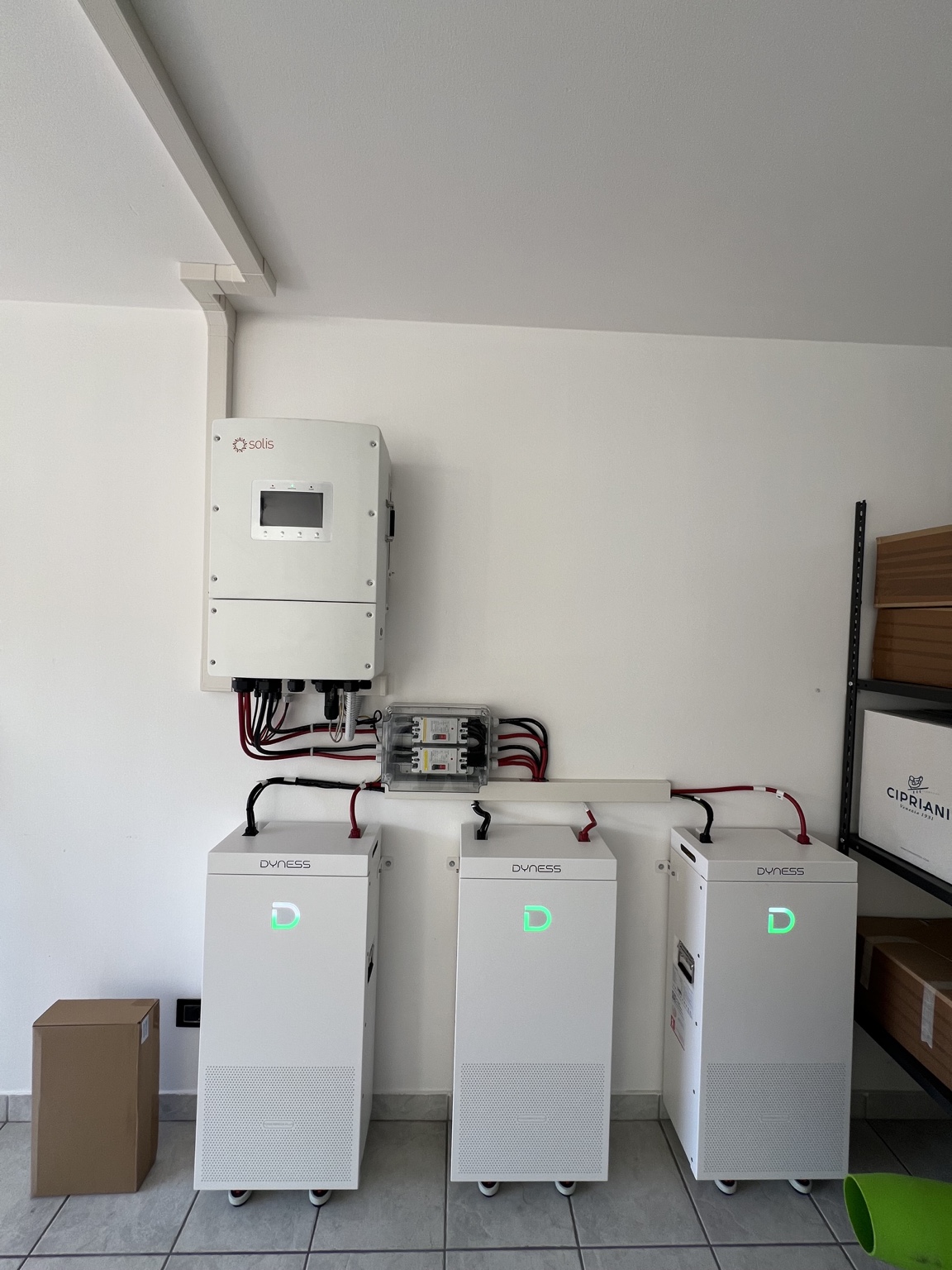 Inverter Solis e accumulo Dyness